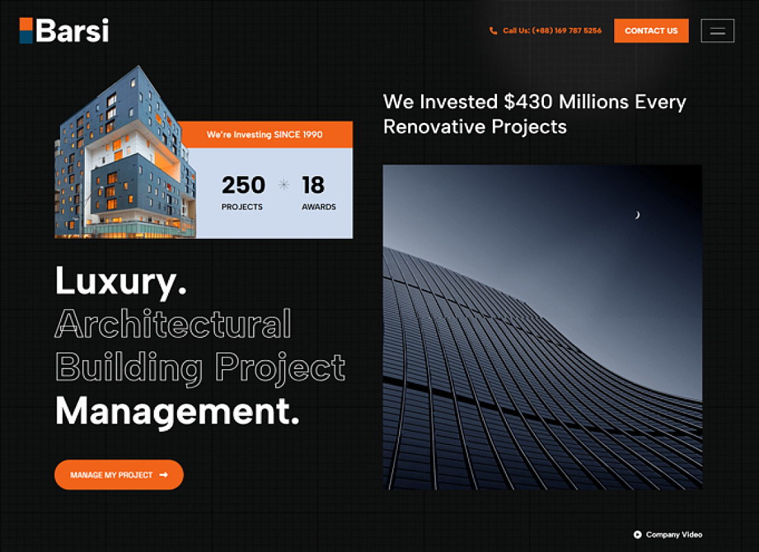 Barsi – Website Portofolio Arsitektur & Interior
