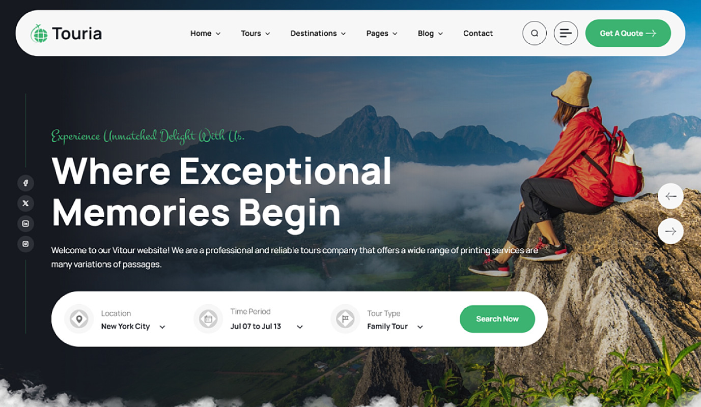 Touria – Website Booking & Informasi Wisata